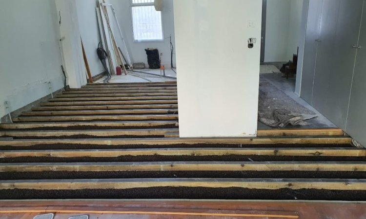 Extension de parquet massif pose clouée à Langon