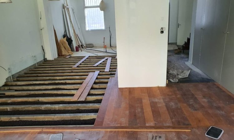 Extension de parquet massif pose clouée à Langon